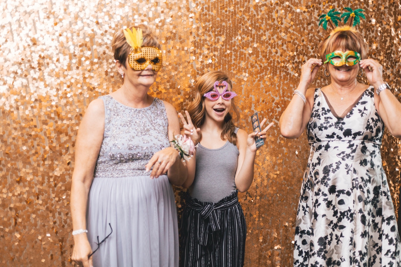 At the photo booth, Garrett and David's wedding · 2019