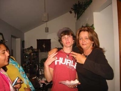 Rebecca with her grandson · c. 2007