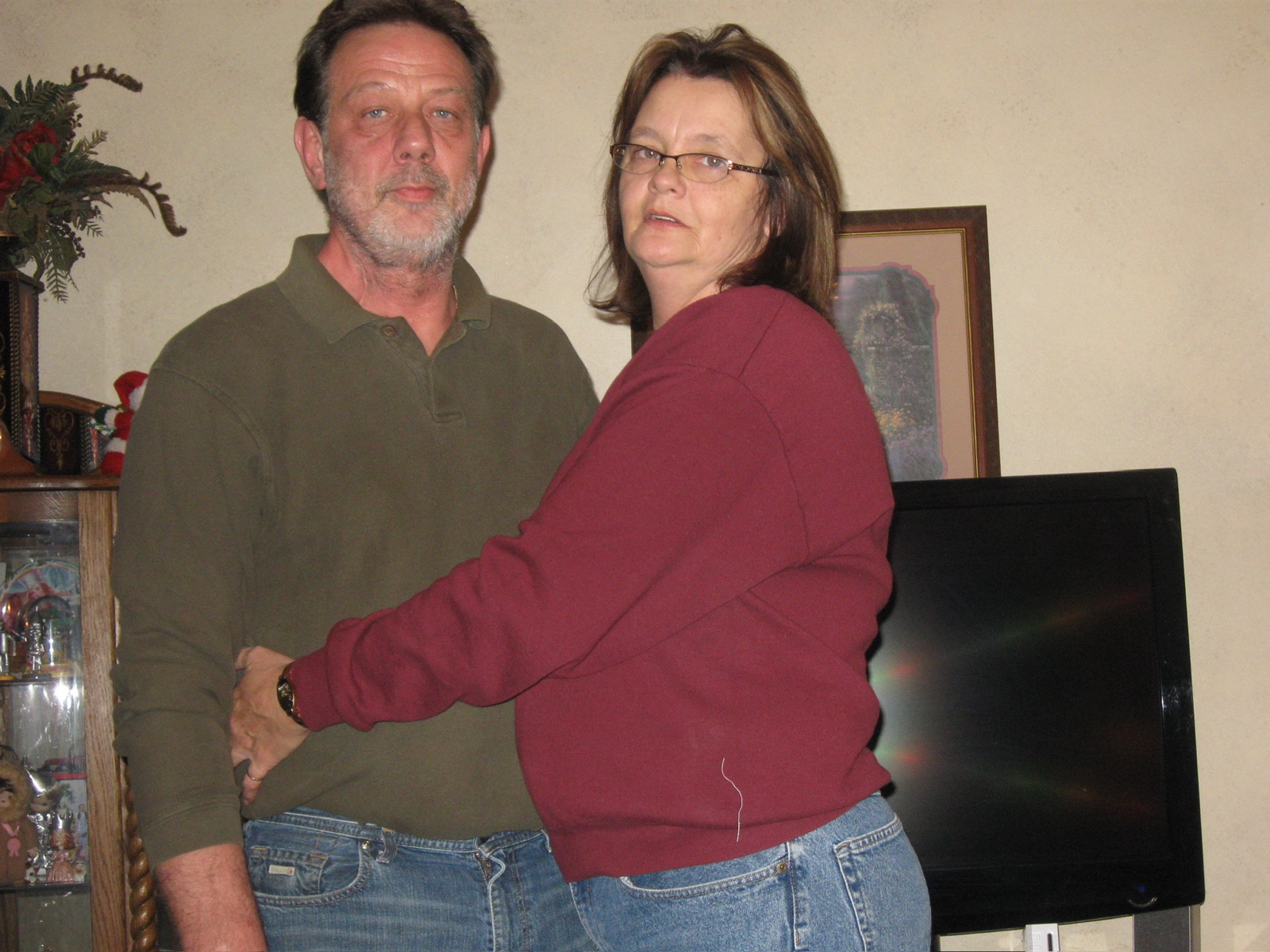 Rebecca with her partner, Daniel Clapp · c. 2009